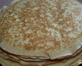 Блины на минералке