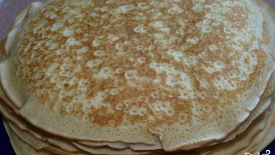 Рецепт блины на минералке