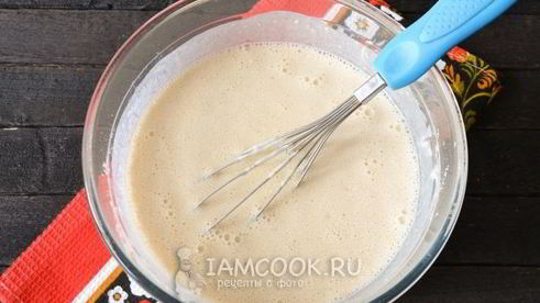 блины на молоке с творогом
