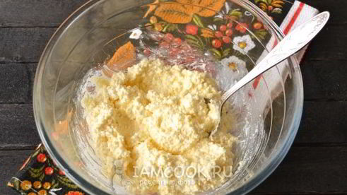 блины на молоке с творогом