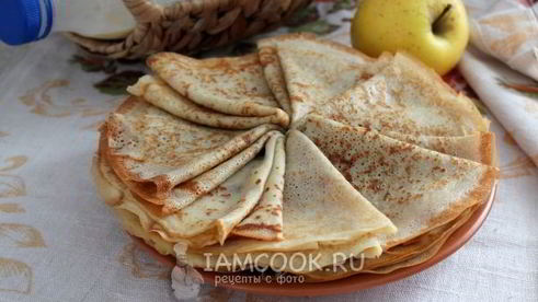 блины на сгущенке