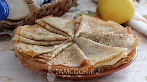 блины на сгущенке