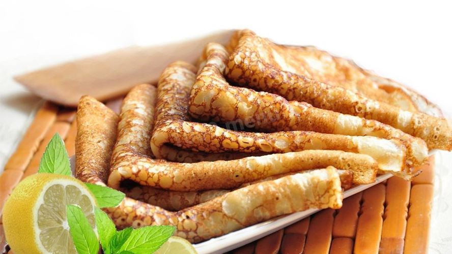 Рецепт блины на сыворотке со сливочным маслом