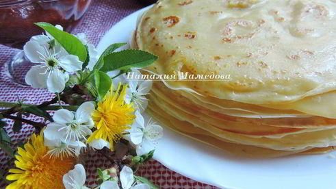 блины на сыворотке