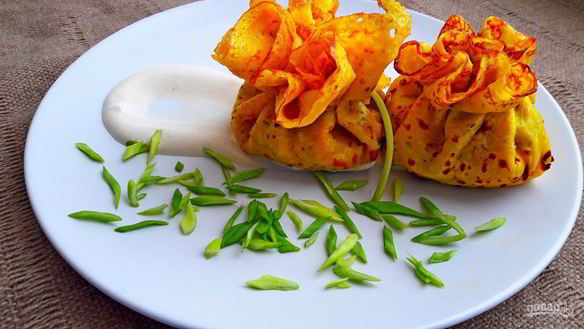 Рецепт Блины рисовые с карри