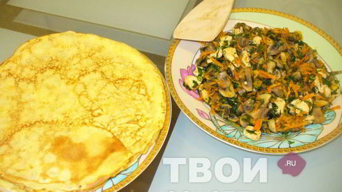 блины с начинкой