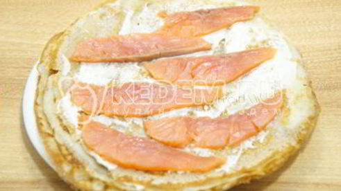 блины с семгой