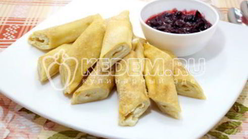 блины с творогом сливочные