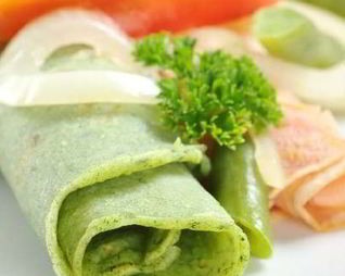 Блины зеленые с петрушкой