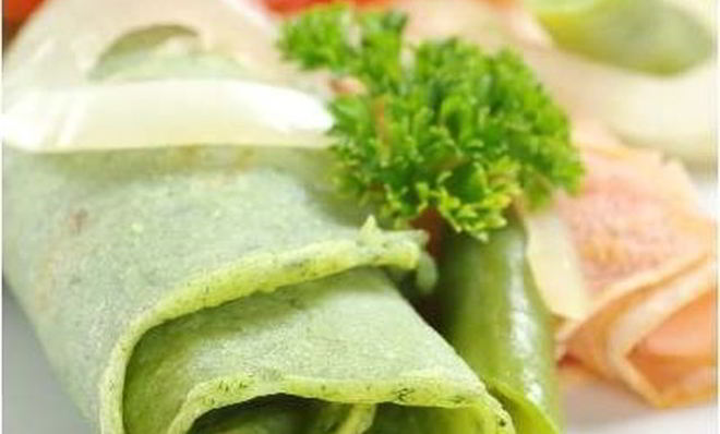 Блины зеленые с петрушкой