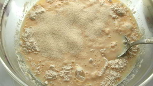 дрожжевые блины с манкой