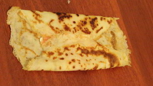 фаршированные блинчики с семгой и плавленным сыром