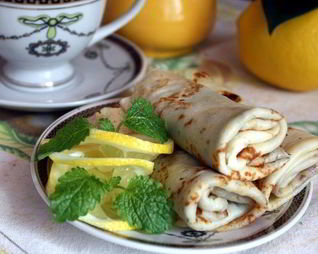 Лимонные блинчики