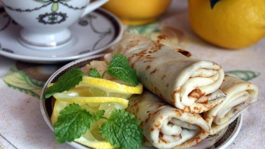 Рецепт лимонные блинчики