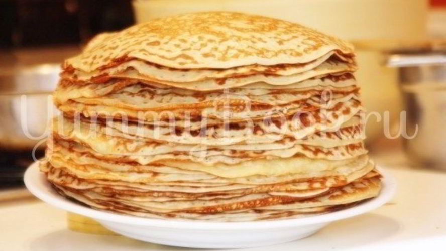 Рецепт нежные блинчики в бутылке