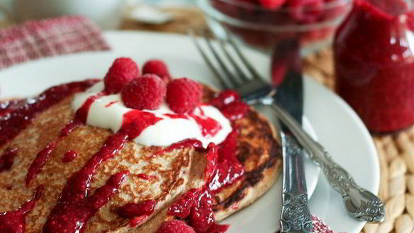 Рецепт Овсяные блинчики с бананом и корицей