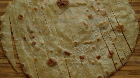 плетеные блины с гречневой начинкой