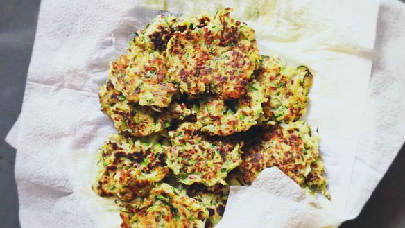 Рецепт Постные блинчики из цукини с кокосом