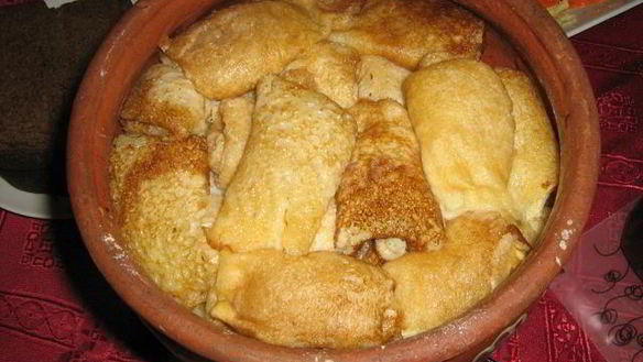 Рецепт Постные блины с яблоками и корицей запеченные в духовке