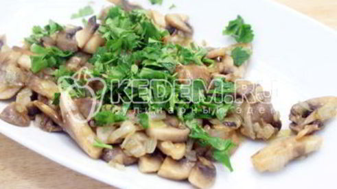 рисовые блинчики с грибами