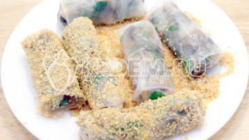 рисовые блинчики с грибами