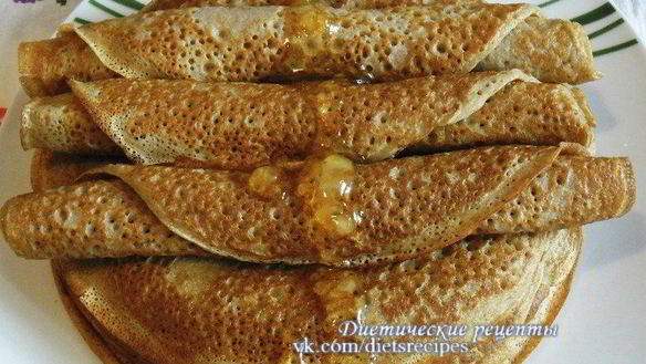 Рецепт Ржаные блины на кефире