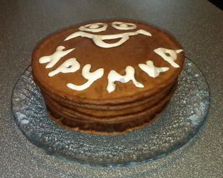 Шоколадные американские блинчики на кефире панкейки