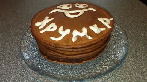 шоколадные американские блинчики на кефире панкейки