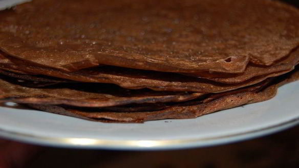 Рецепт Шоколадные блины к Масленице