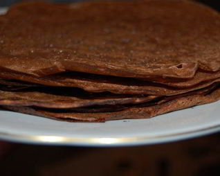 Шоколадные блины к Масленице