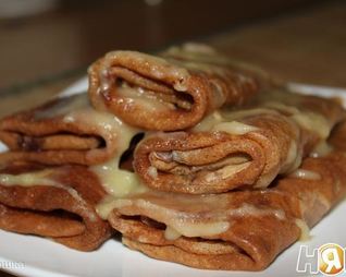 Шоколадные блины с апельсиновым маслом