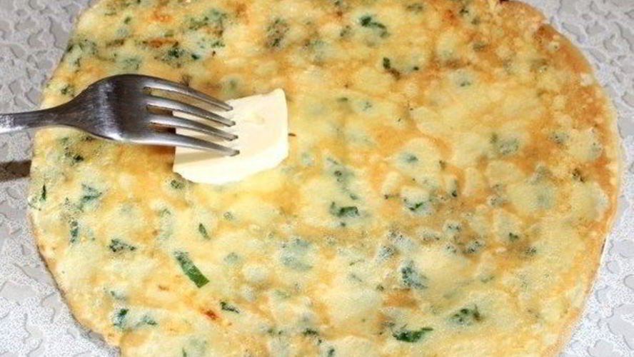 Рецепт сырные блинчики с зеленью