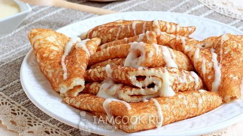 толстые блины на простокваше