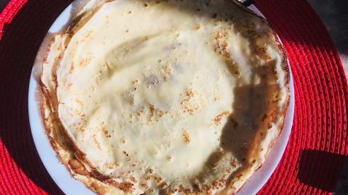 тонкие блинчики на молоке