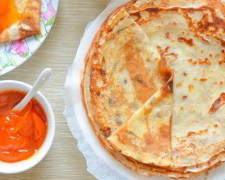 Тонкие блины на кефире