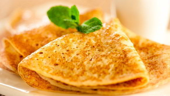 Рецепт Тонкие блины с дырочками на молоке