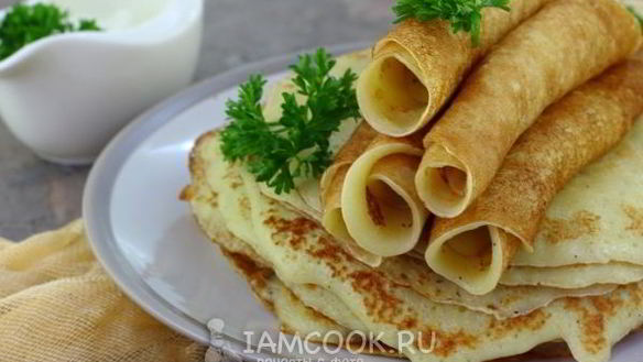 Рецепт Тонкие картофельные блины