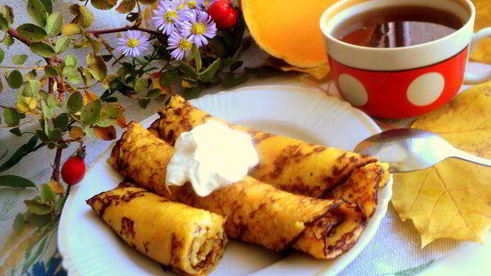 тыквенно-яблочные блины