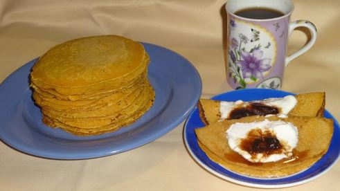 тыквенные блинчики