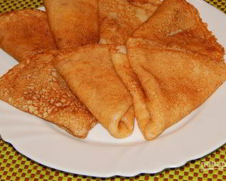 Вкусные блины на воде