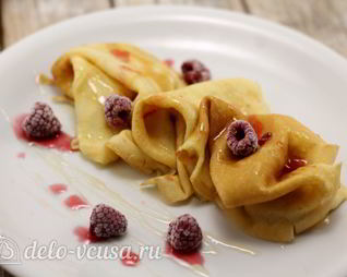 Заварные блины на сливках