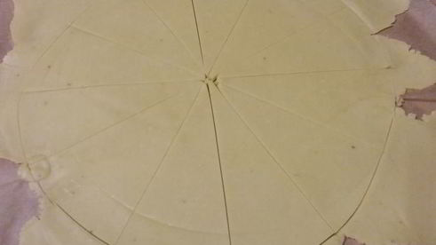 апельсиновые круассаны с марципановой начинкой