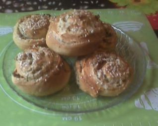 Аппетитные спиральные булочки с маком