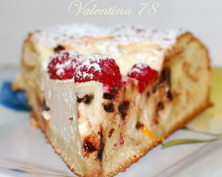 Большая ватрушка с шоколадными дропсами