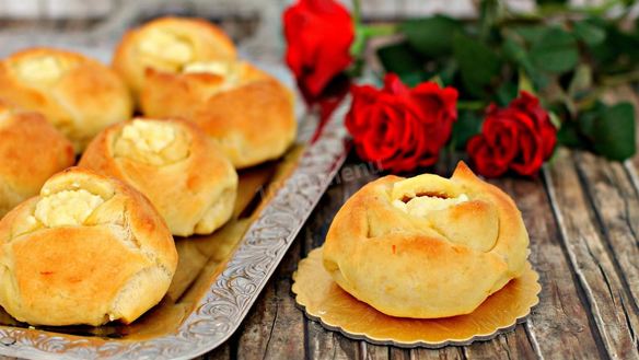 Рецепт Булочки Розочки из дрожжевого теста