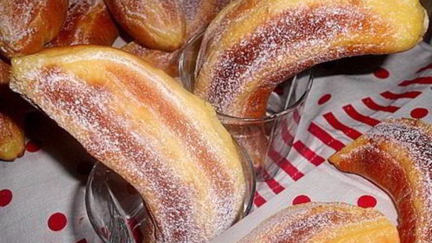 Рецепт булочки с банановой начинкой