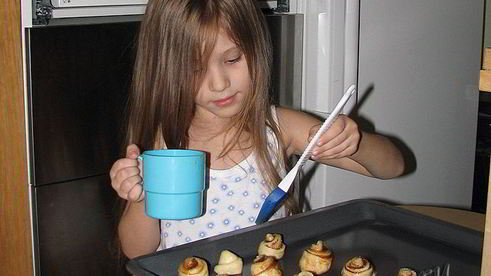 булочки с корицей в виде розочек