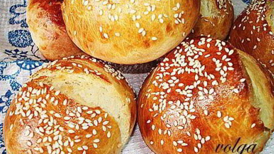 Рецепт булочки с кунжутом
