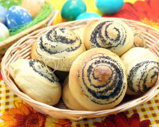 Булочки с маком