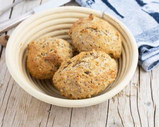 Булочки с отрубями